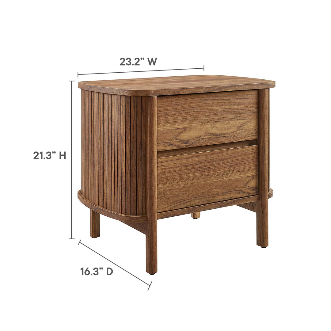 Cascade 2-Drawer Nightstand