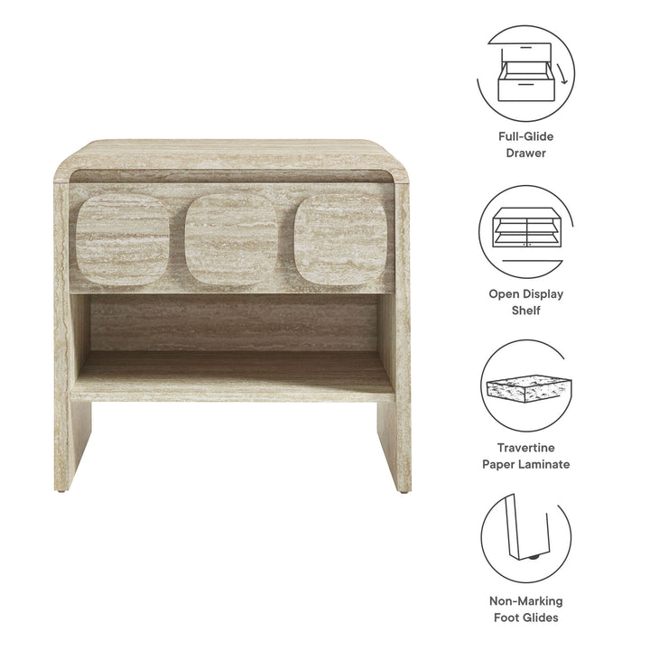 Tranquil 1-Drawer Nightstand