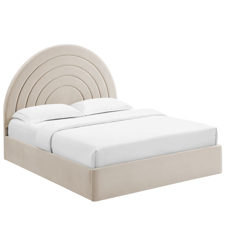 Sienna Arched Premium Plush Full Platform Bed