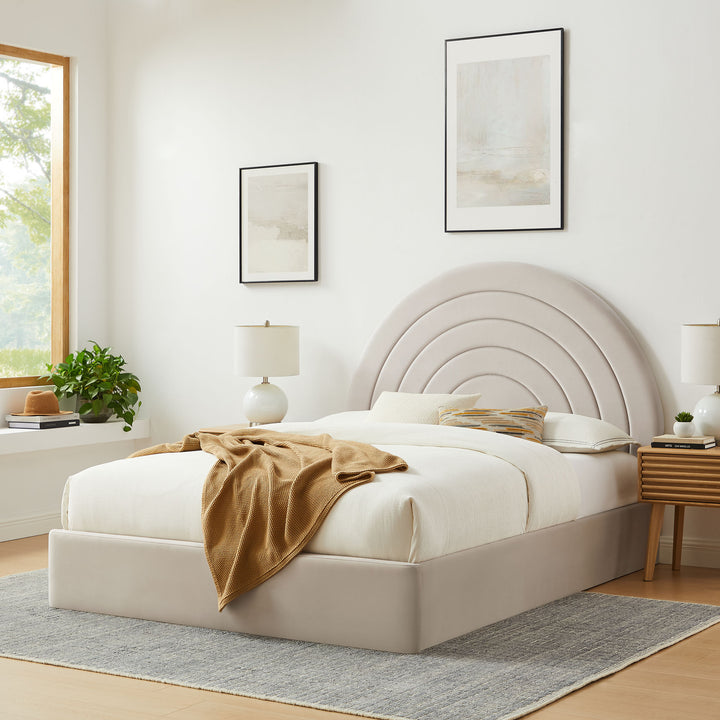 Sienna Arched Premium Plush Full Platform Bed