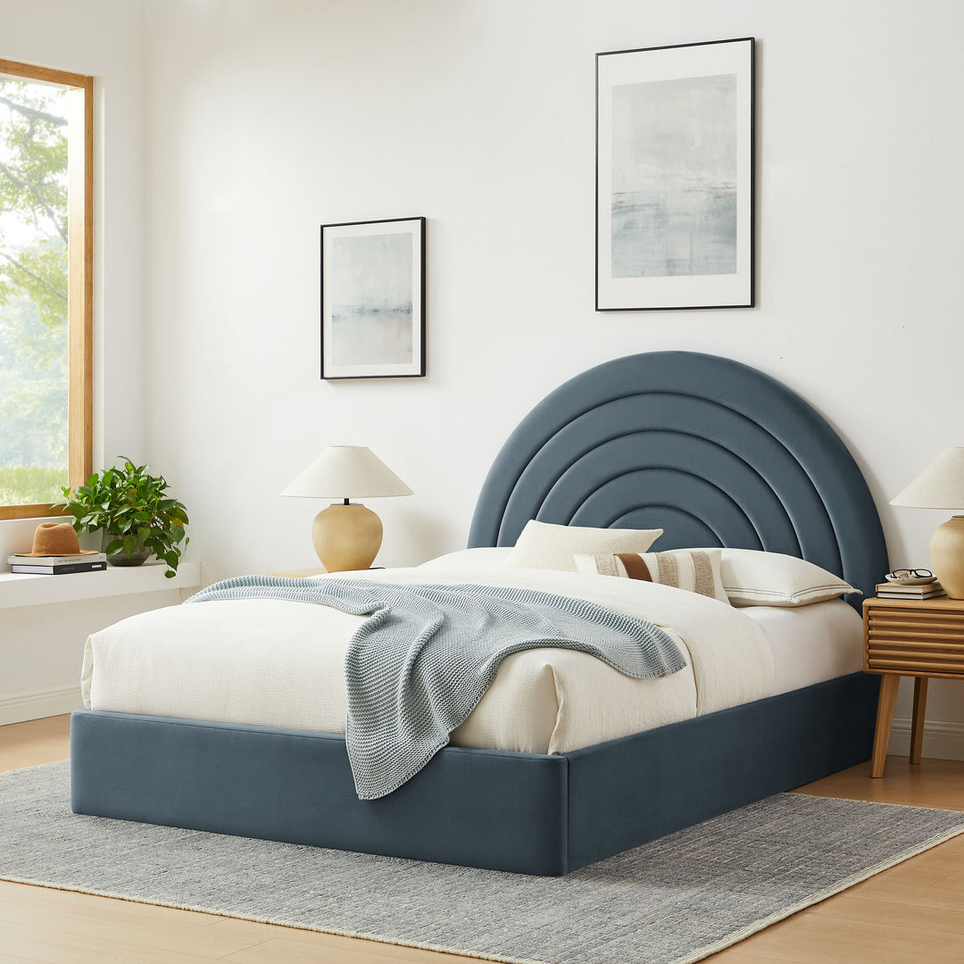 Sienna Arched Premium Plush Full Platform Bed