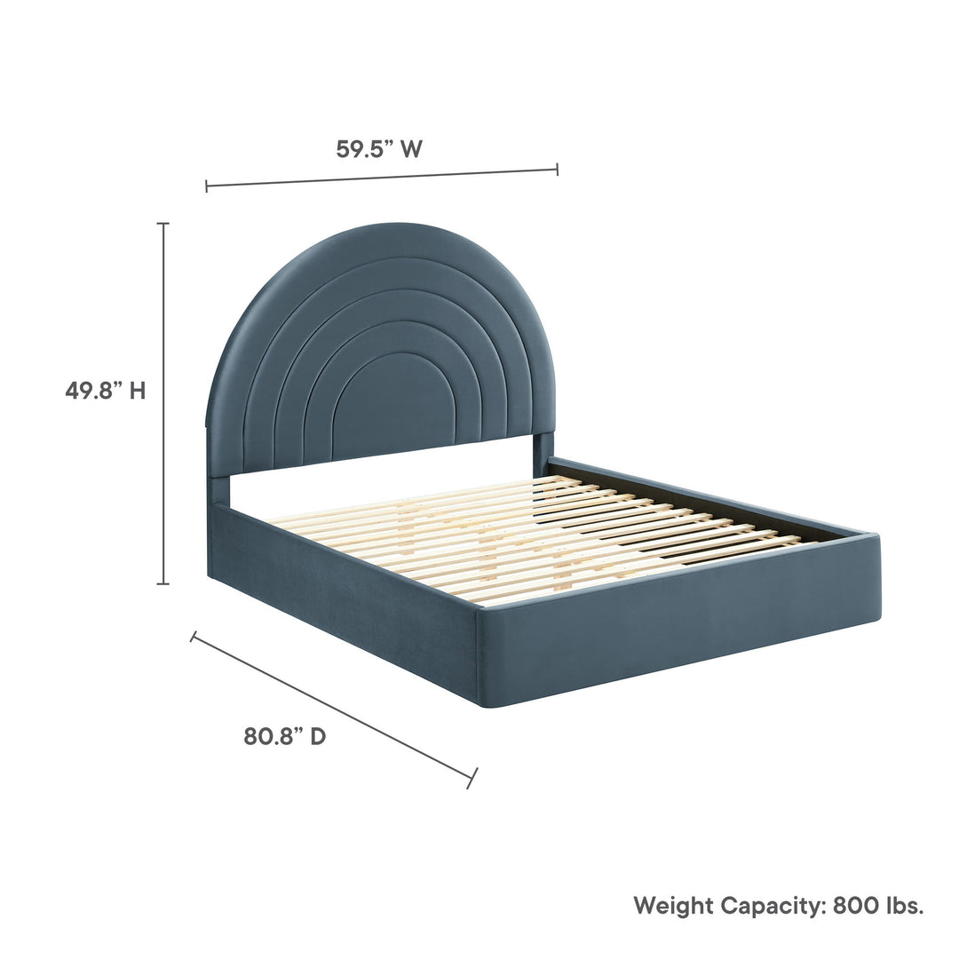 Sienna Arched Premium Plush Full Platform Bed