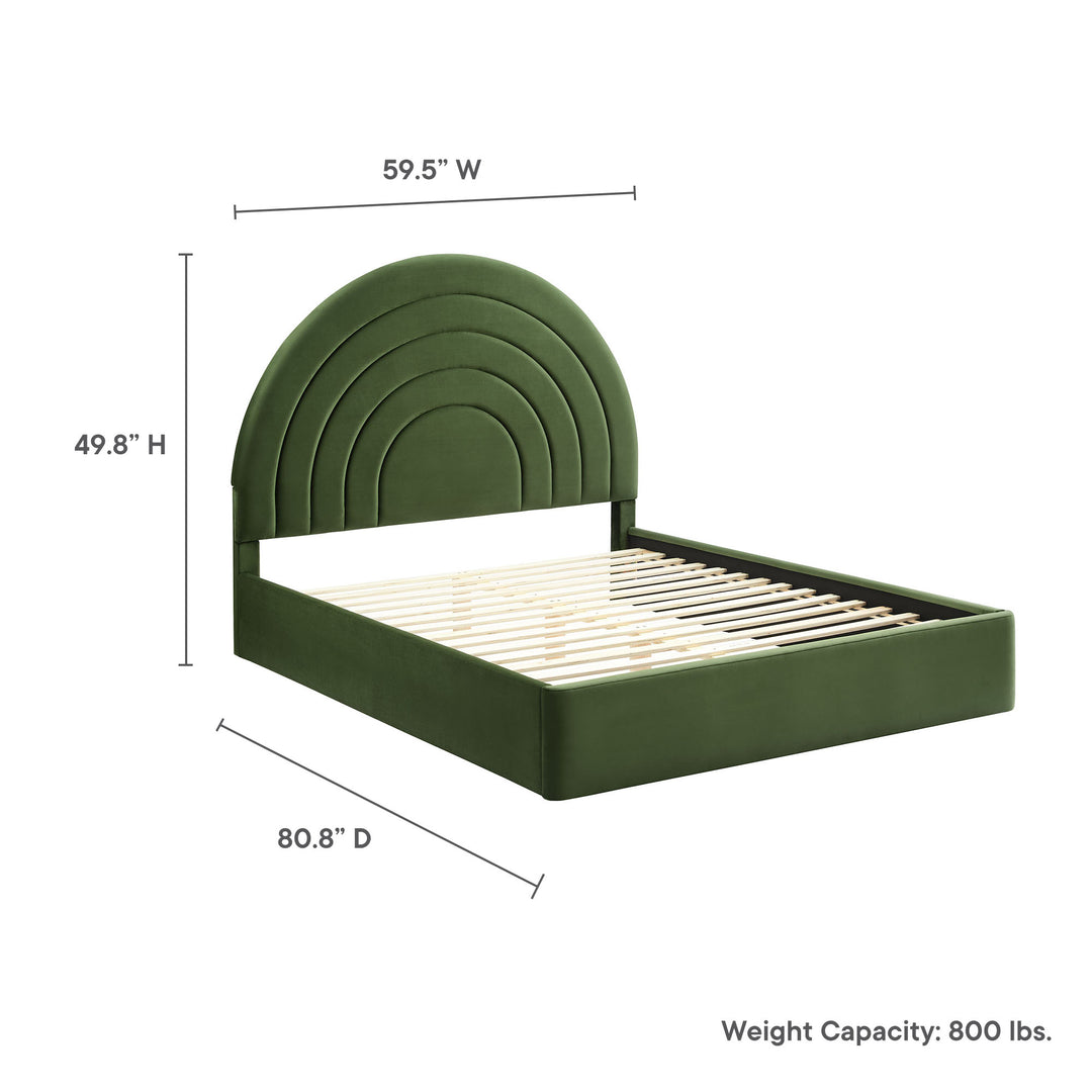 Sienna Arched Premium Plush Full Platform Bed