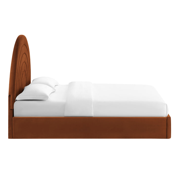 Sienna Arched Premium Plush Full Platform Bed