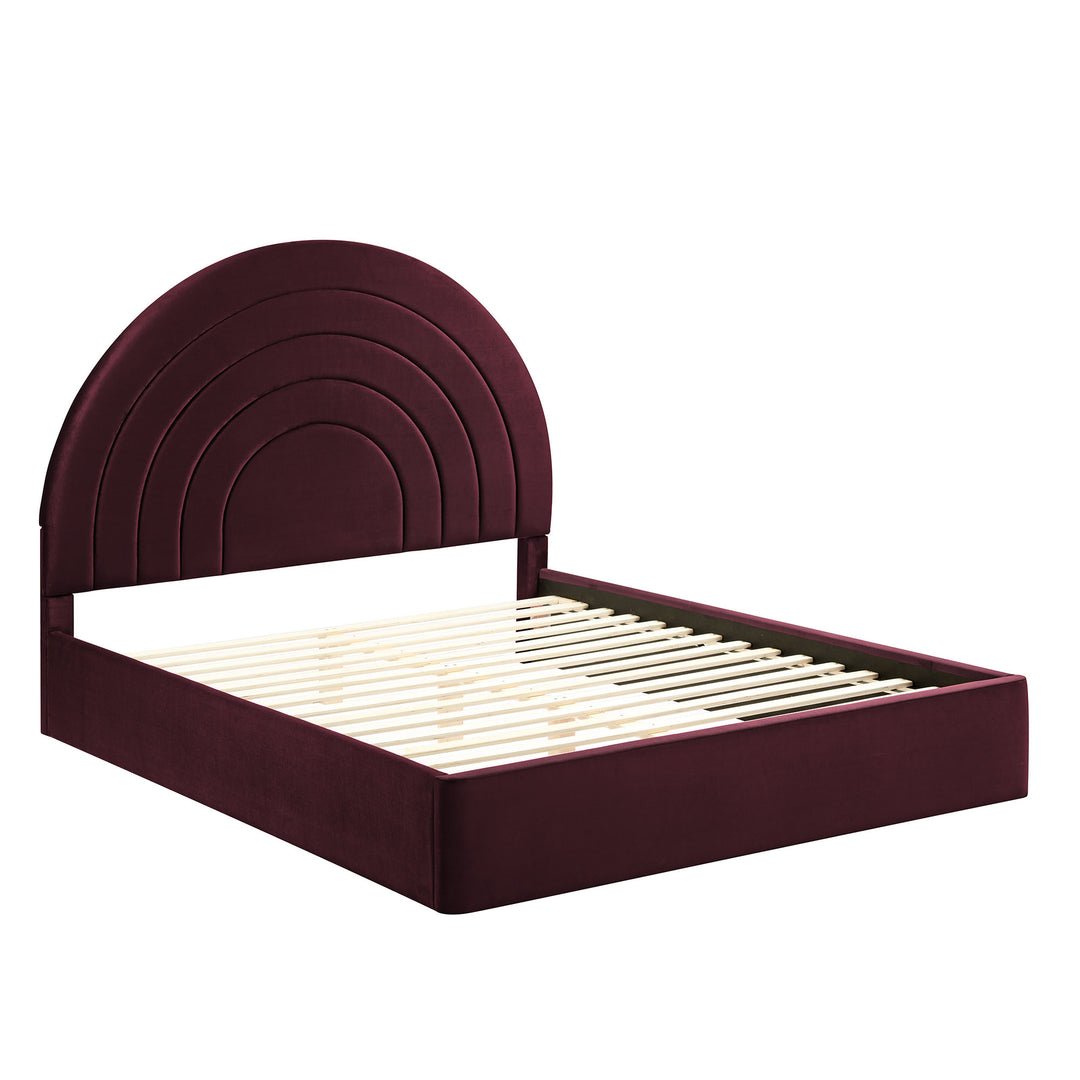 Sola Arched Performance Velvet King Platform Bed