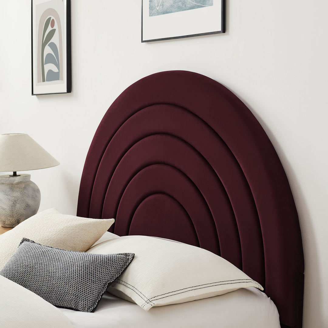 Sola Arched Performance Velvet King Platform Bed