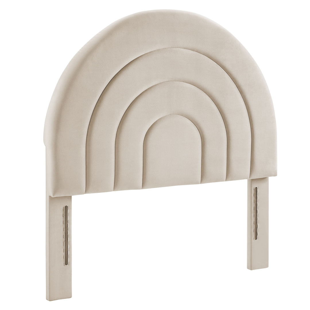 Sorrento Arched Plush Twin Headboard