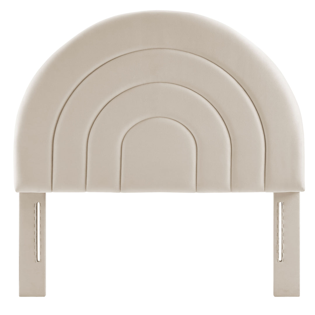 Sorrento Arched Plush Twin Headboard