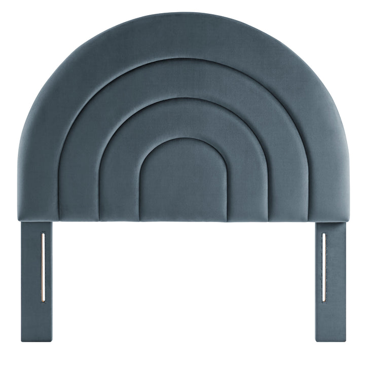 Sorrento Arched Plush Twin Headboard