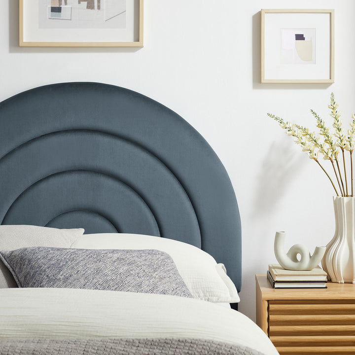 Sorrento Arched Plush Twin Headboard