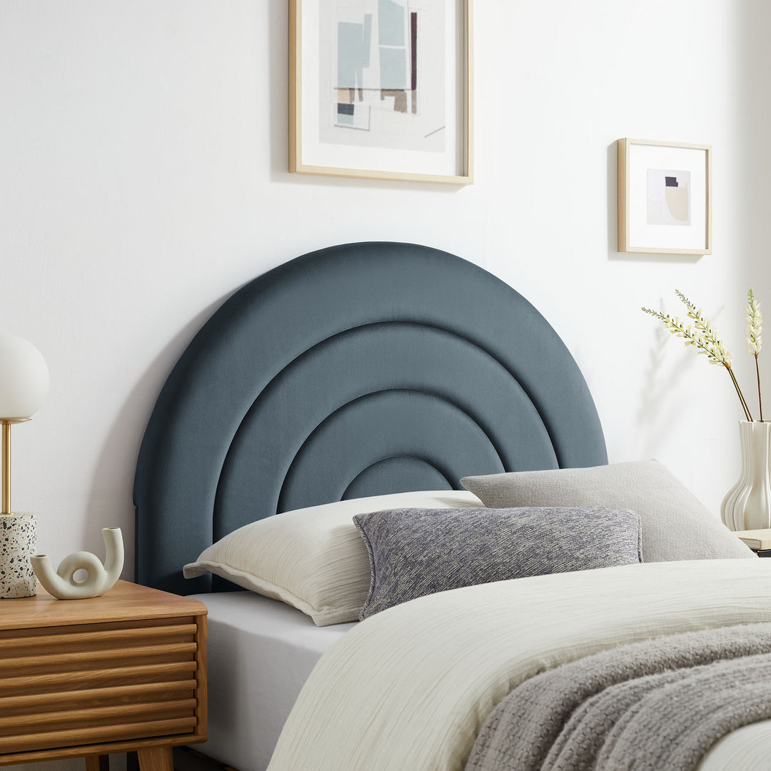 Sorrento Arched Plush Twin Headboard