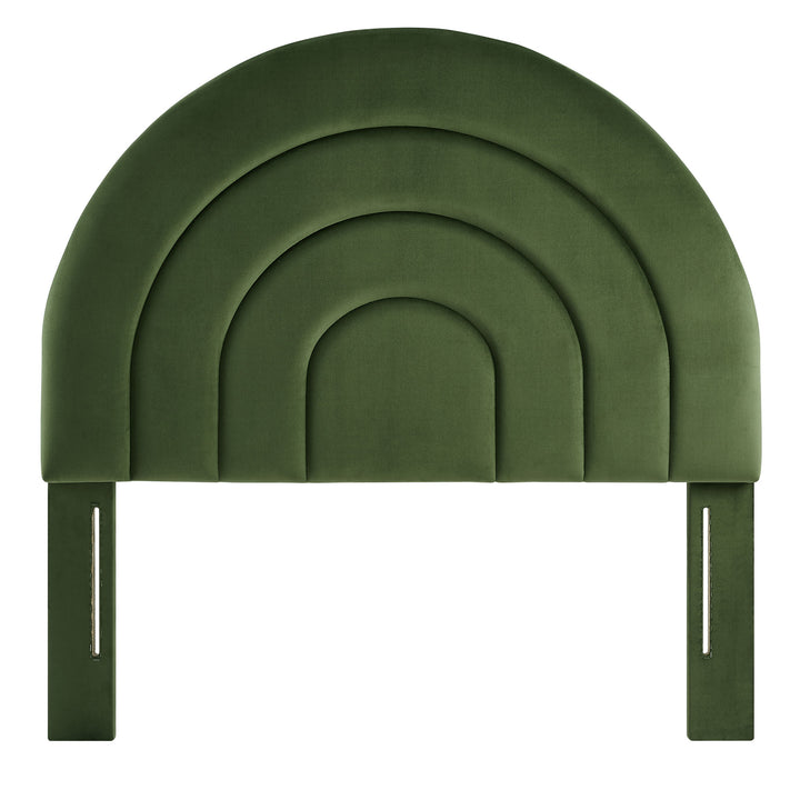 Sorrento Arched Plush Twin Headboard