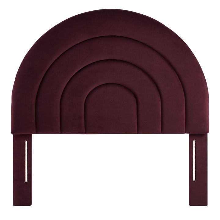 Sorrento Arched Plush Twin Headboard