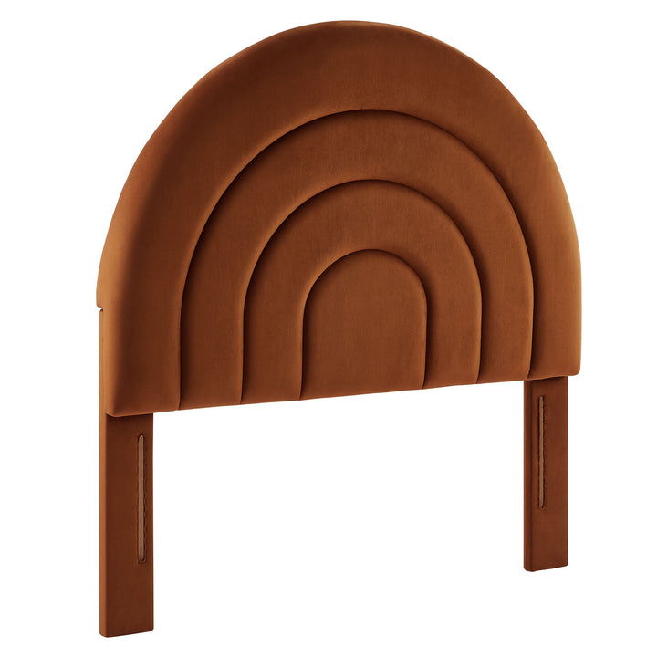 Sorrento Arched Plush Twin Headboard