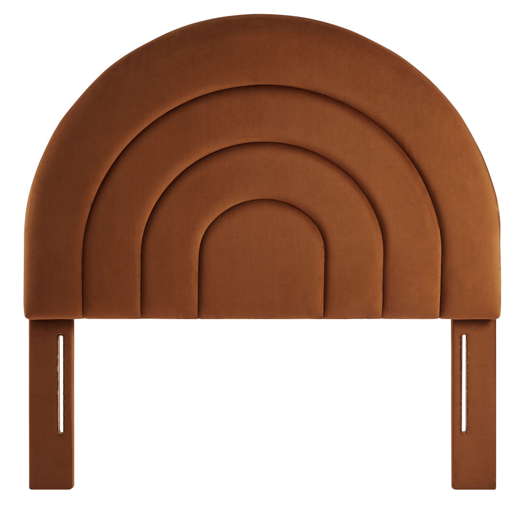 Sorrento Arched Plush Twin Headboard