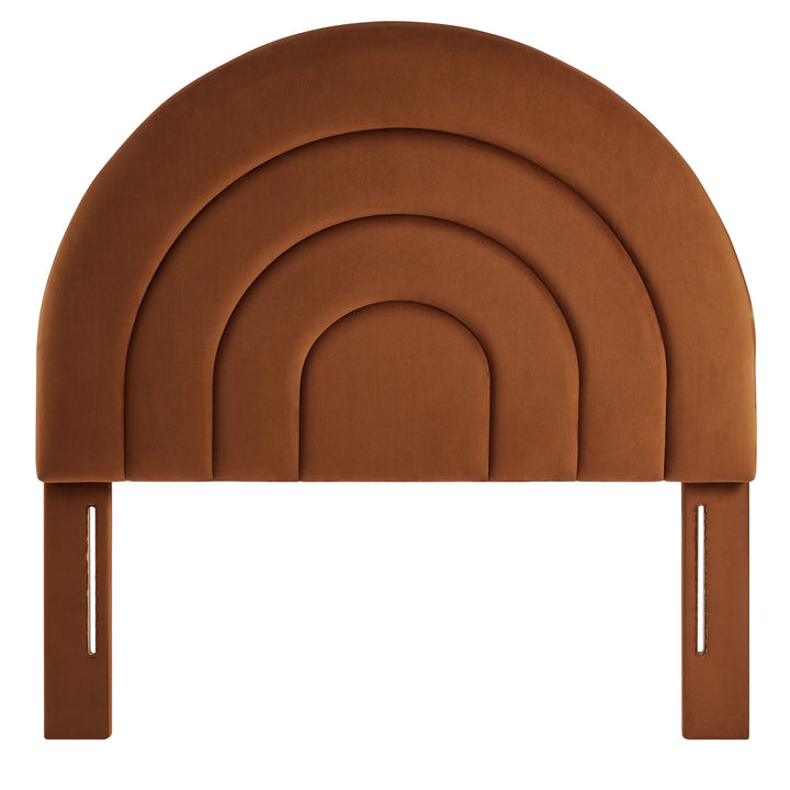 Sorrento Arched Plush Twin Headboard