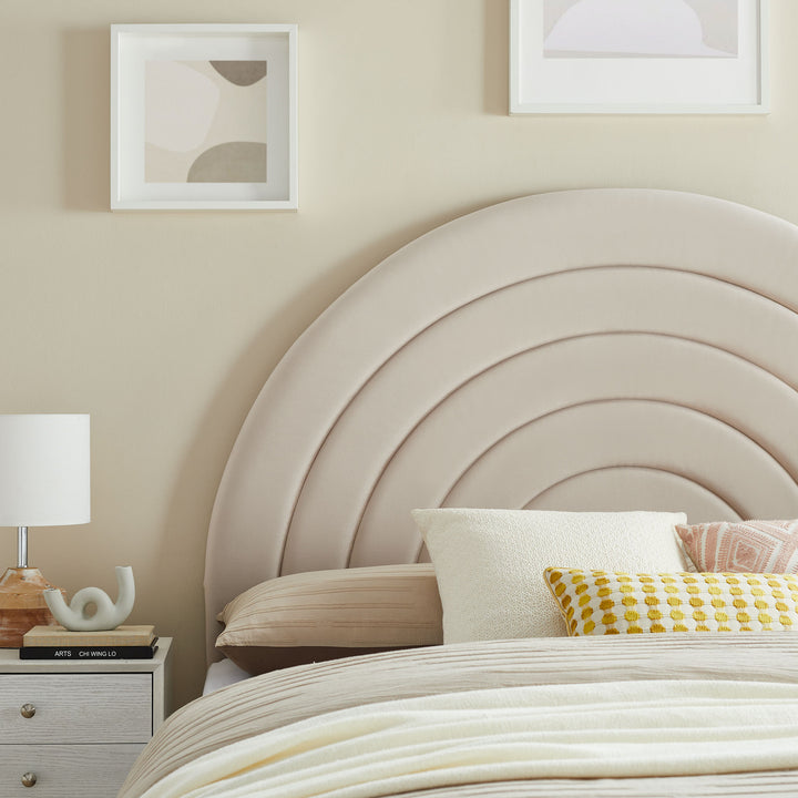 Serenity Arched Plush Queen Headboard