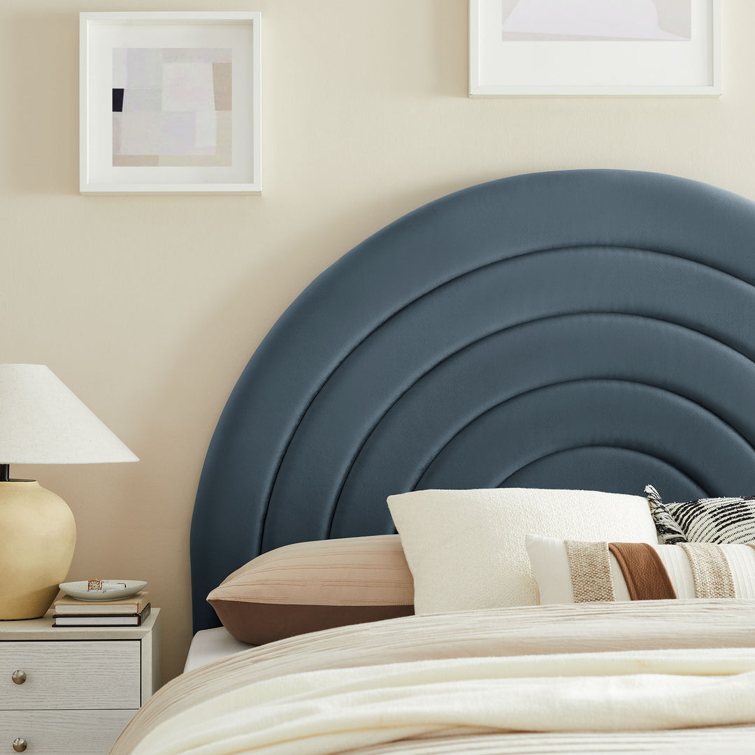 Serenity Arched Plush Queen Headboard