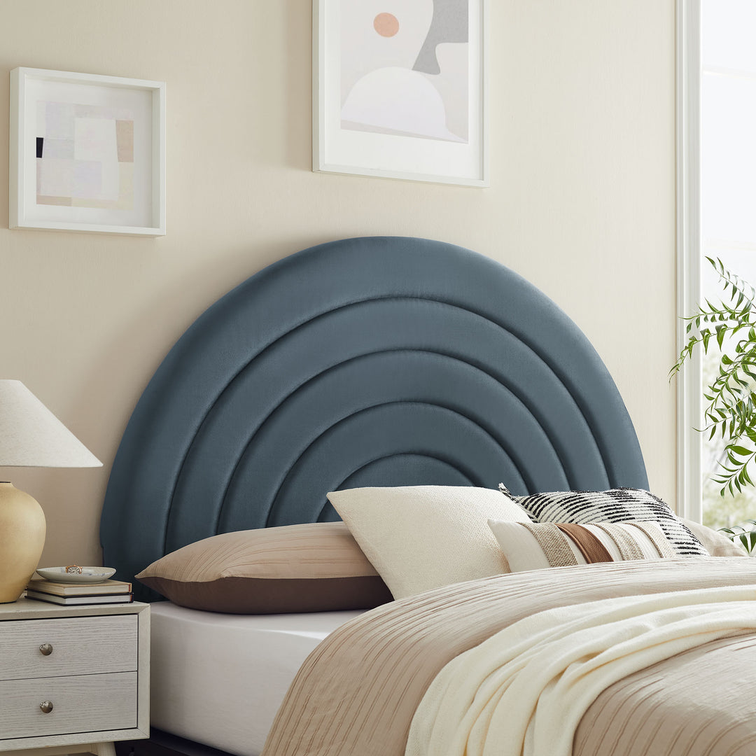 Serenity Arched Plush Queen Headboard