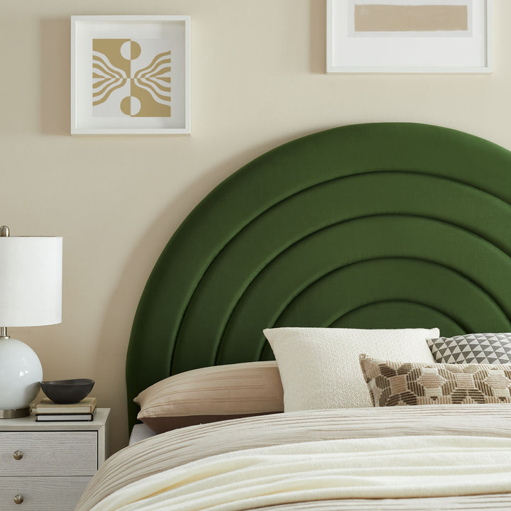 Serenity Arched Plush Queen Headboard