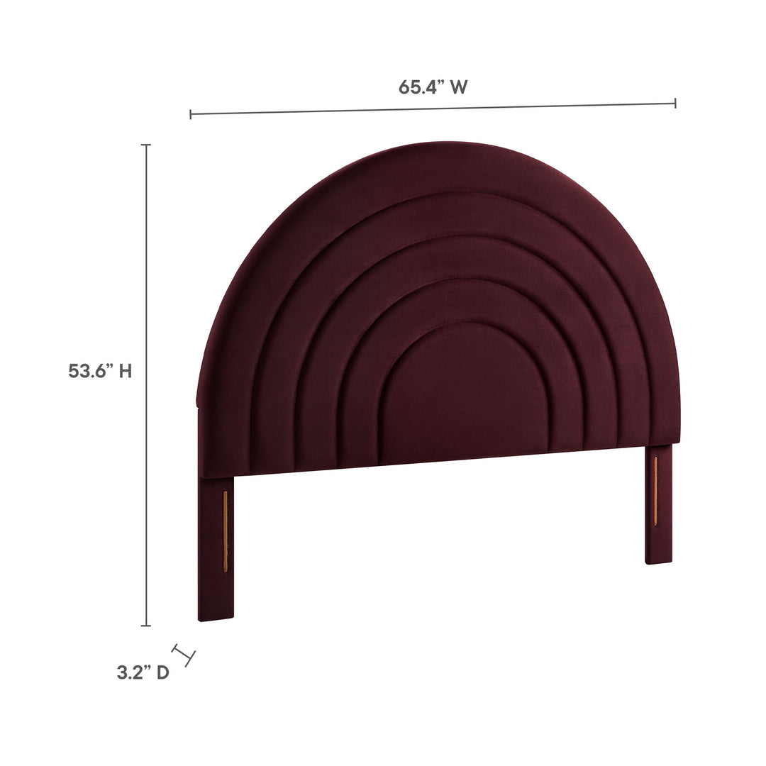 Serenity Arched Plush Queen Headboard