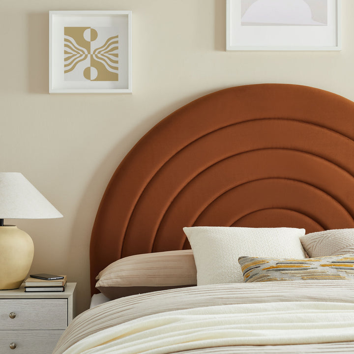 Serenity Arched Plush Queen Headboard