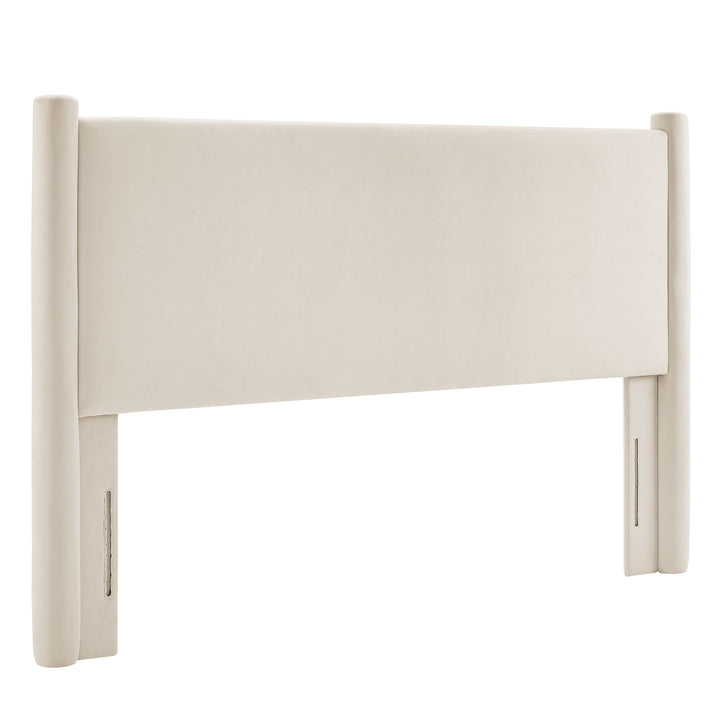 Rhea Plush Velvet Queen Headboard