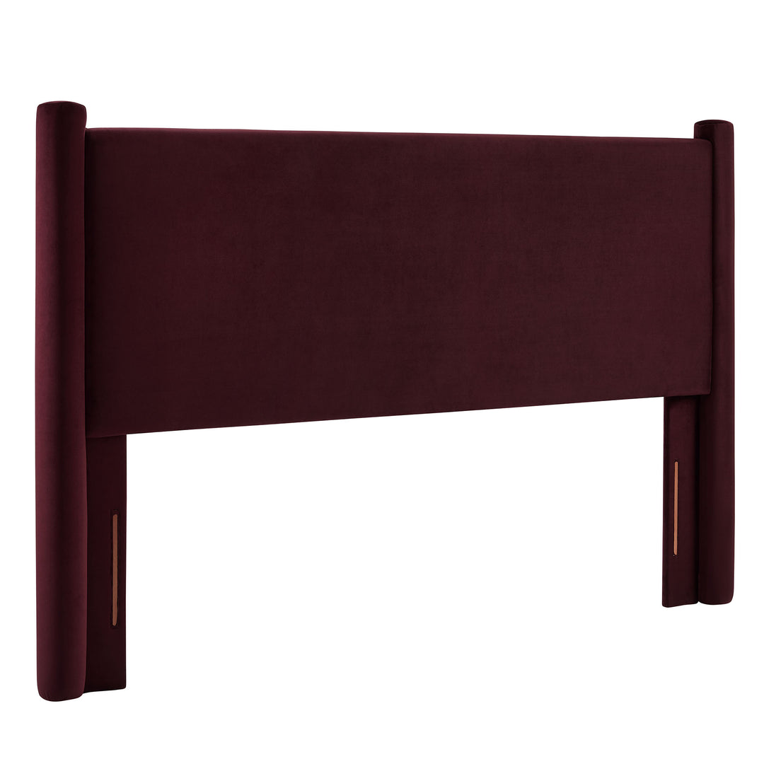 Rhea Plush Velvet Queen Headboard