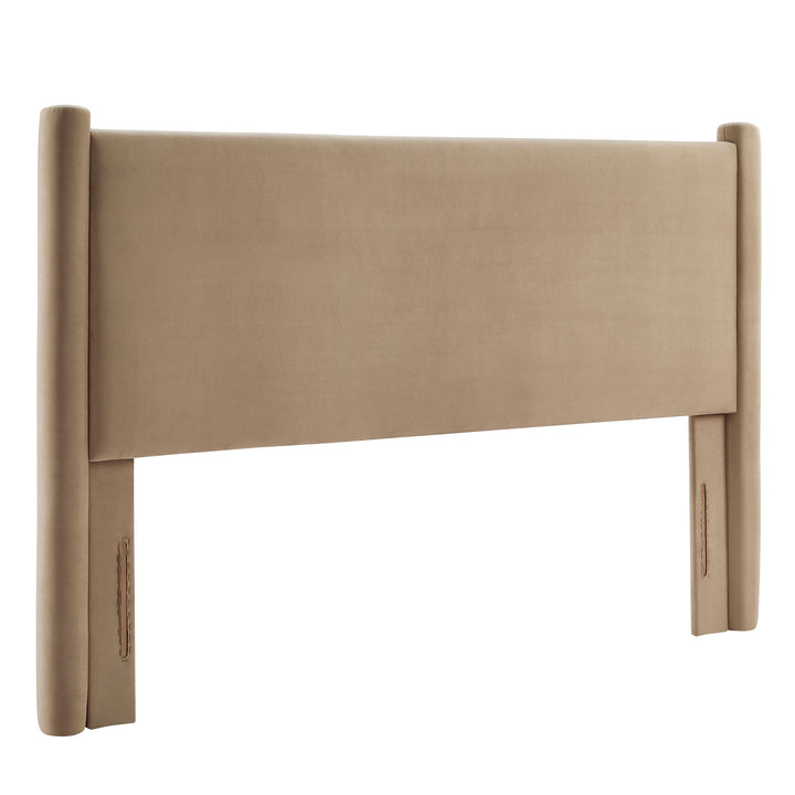 Rhea Plush Velvet Queen Headboard