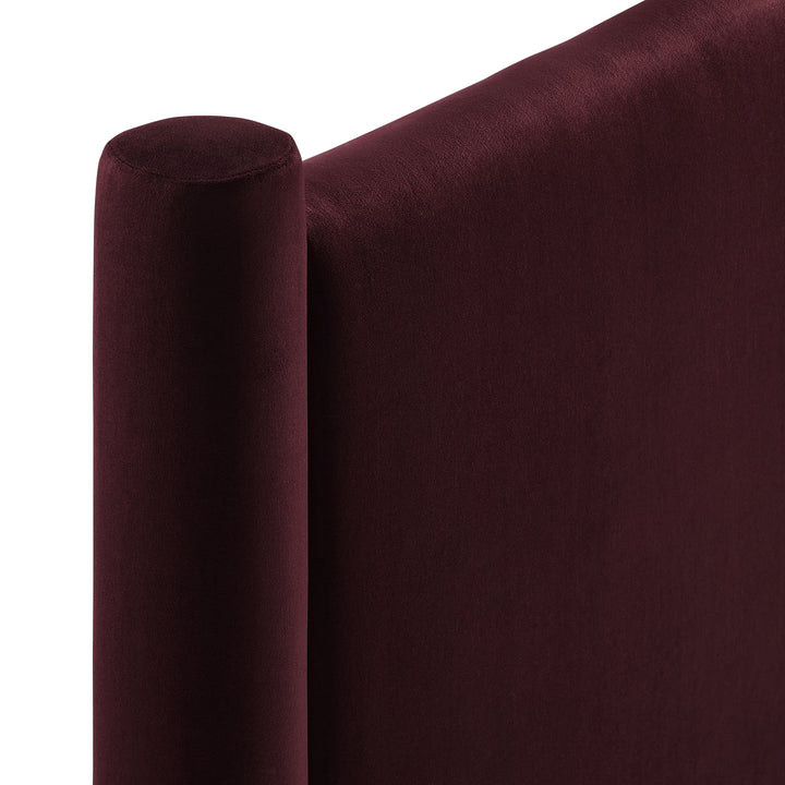 Regal Plush Velvet King Headboard