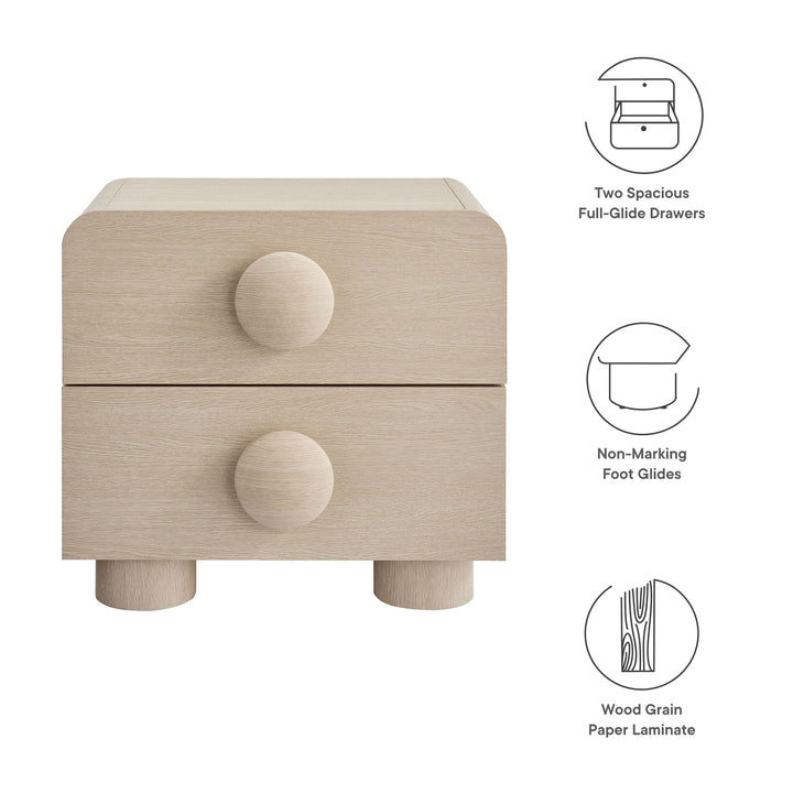 Sonora 2-Drawer Nightstand