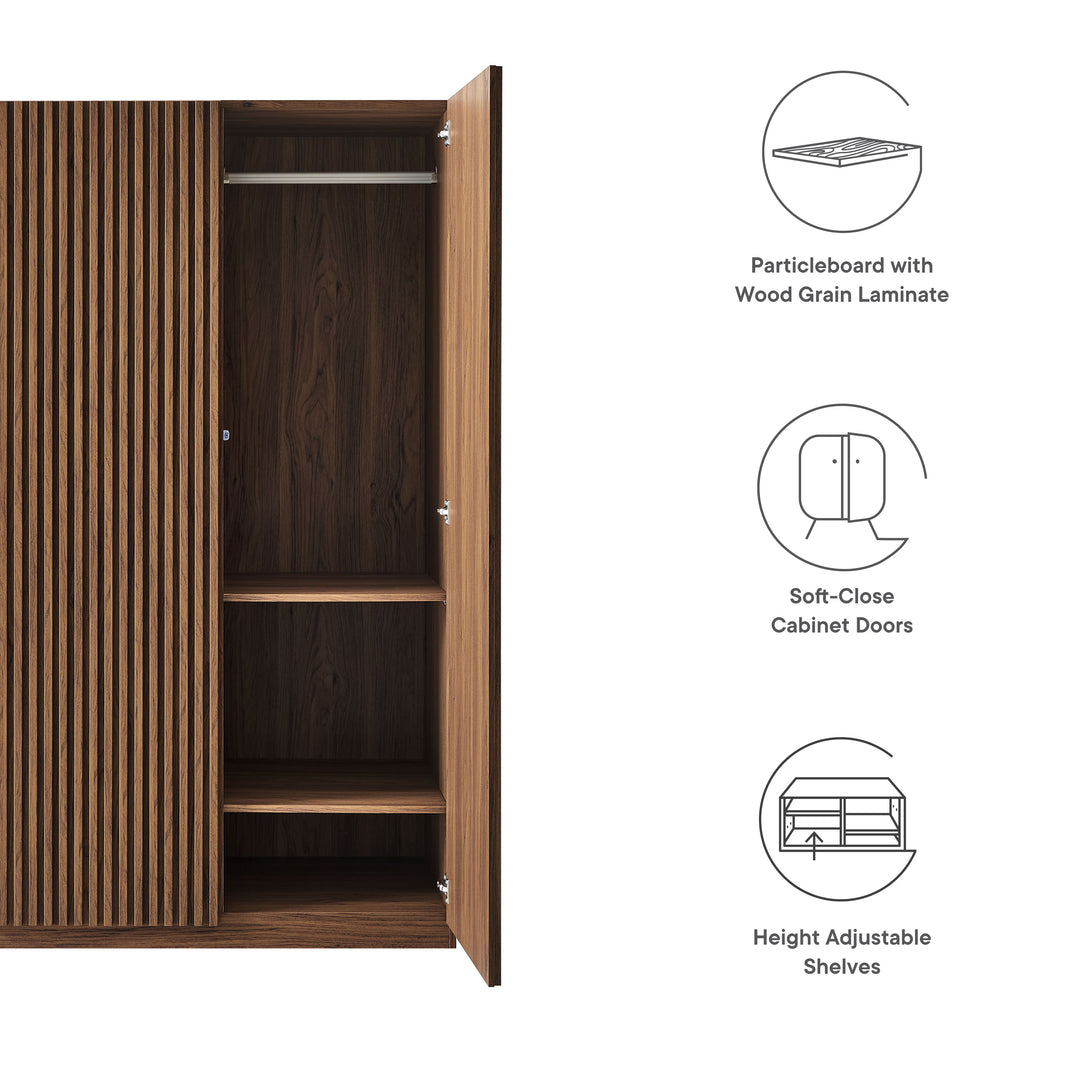 Grayson 2 Door Oak Wardrobe