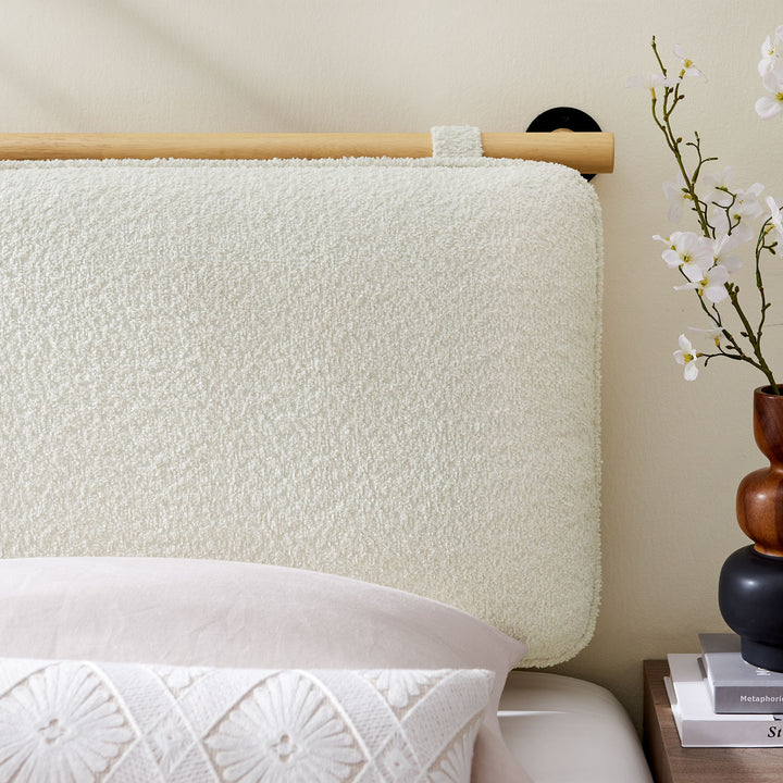 Aria Wall-Mounted Chenille Upholstered Twin Headboard