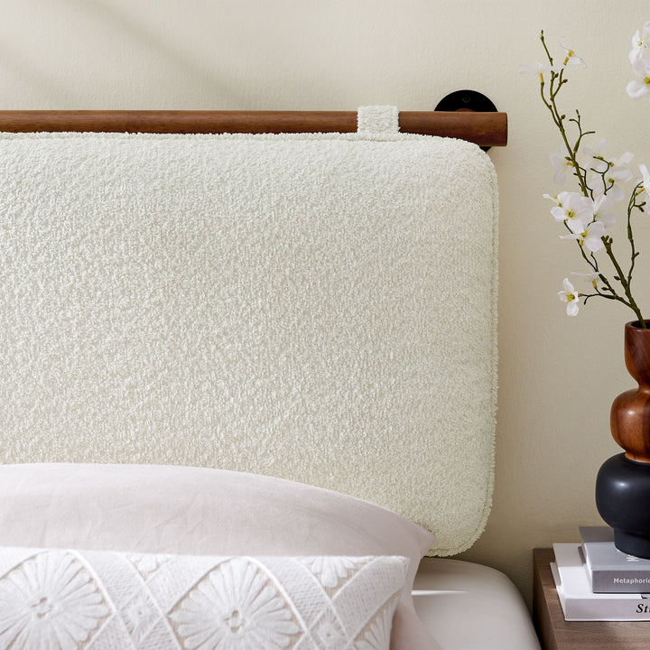 Aria Wall-Mounted Chenille Upholstered Twin Headboard