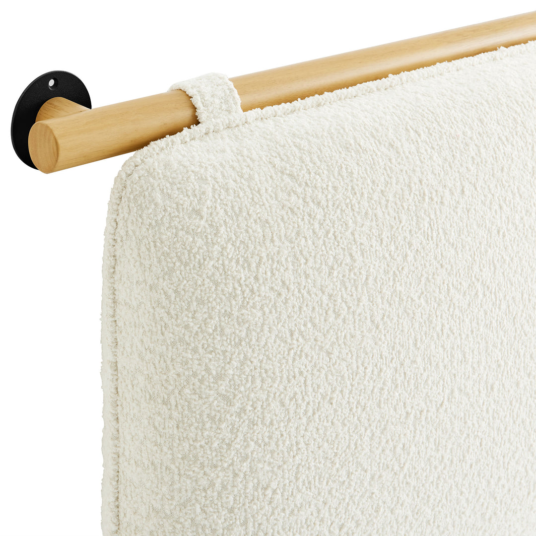 Avery Wall-Mounted Chenille Upholstered Full Headboard