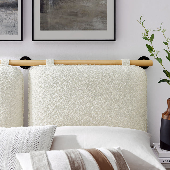 Avery Wall-Mounted Chenille Upholstered Full Headboard