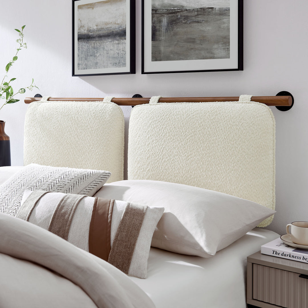 Avery Wall-Mounted Chenille Upholstered Full Headboard