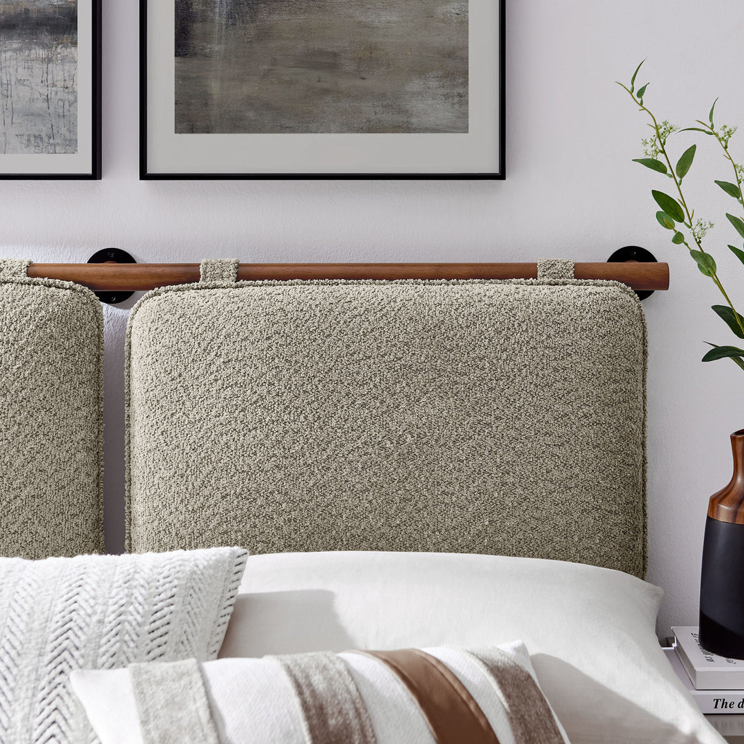 Avery Wall-Mounted Chenille Upholstered Full Headboard