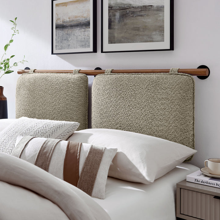 Avery Wall-Mounted Chenille Upholstered Full Headboard