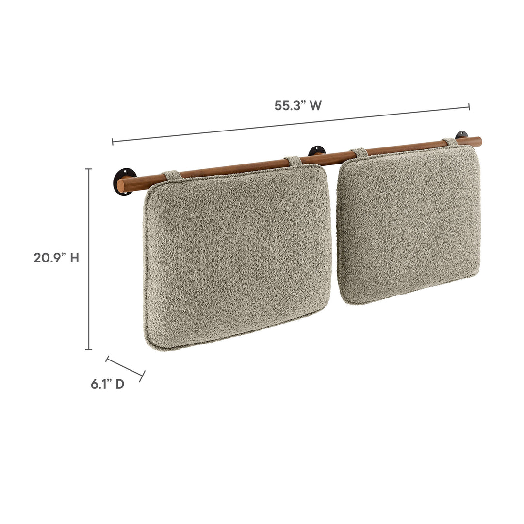 Avery Wall-Mounted Chenille Upholstered Full Headboard