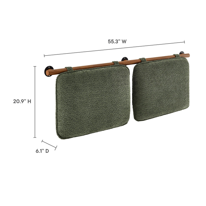 Avery Wall-Mounted Chenille Upholstered Full Headboard