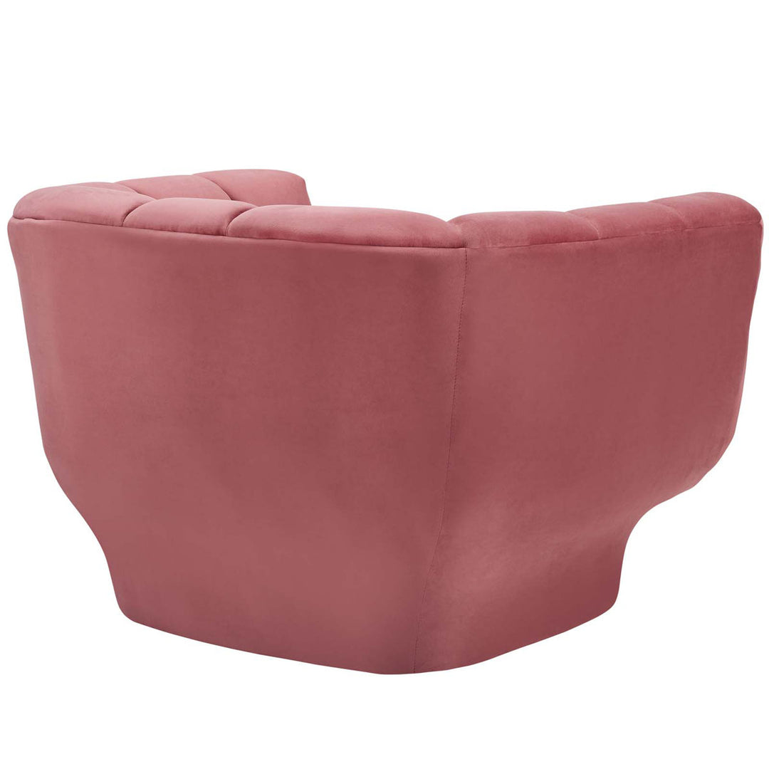 Genessee Wide Velvet Barrel Chair