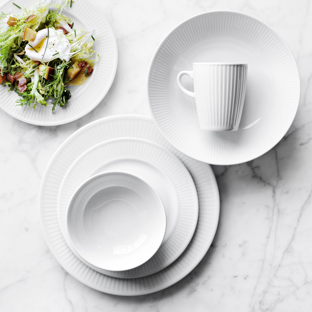 Pillivuyt Plisse Porcelain Pasta Bowls, Set Of 4