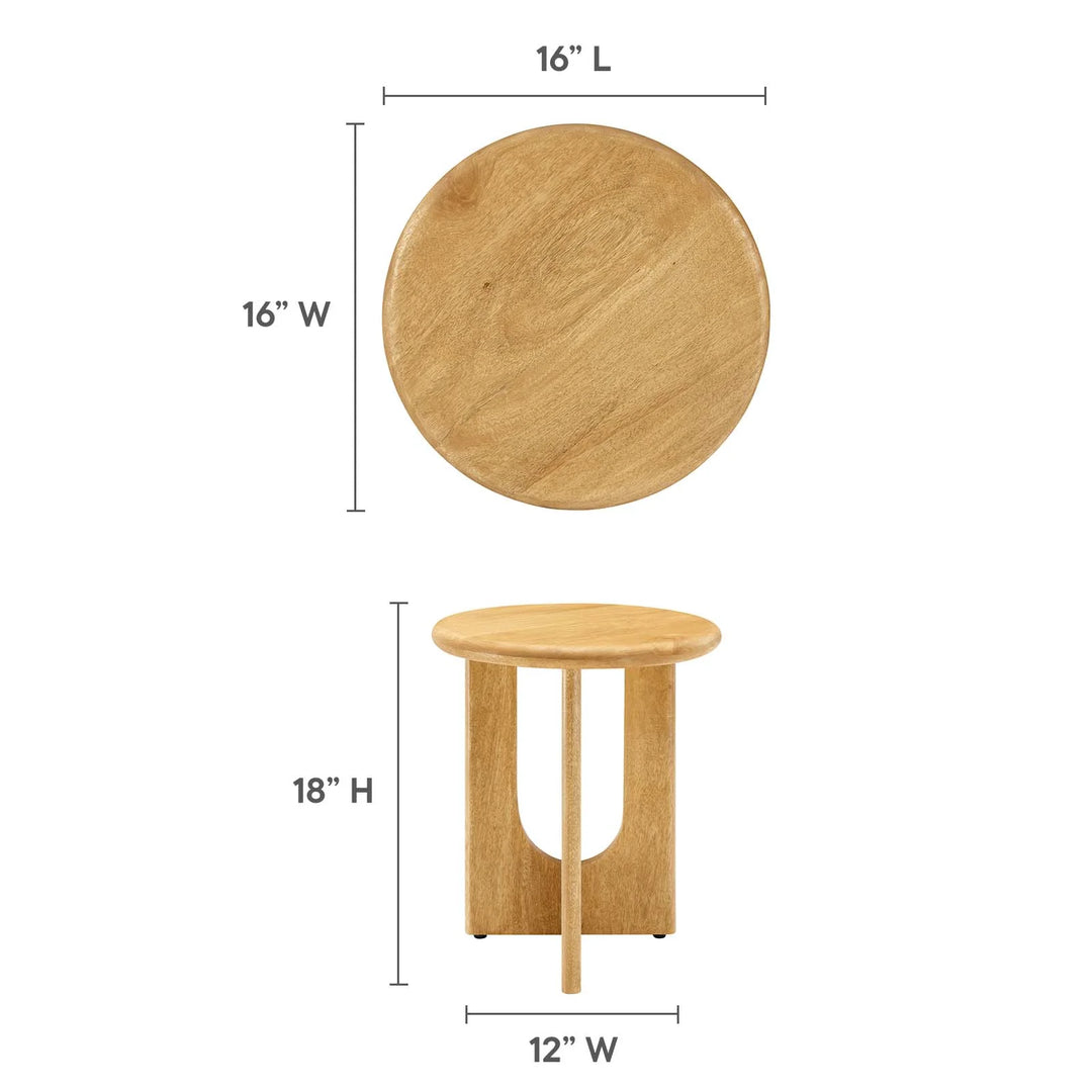 Rhonda Oak Side Table