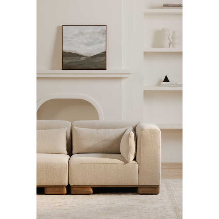 Modular Versatility: The Oak-Veneered Corner Chair