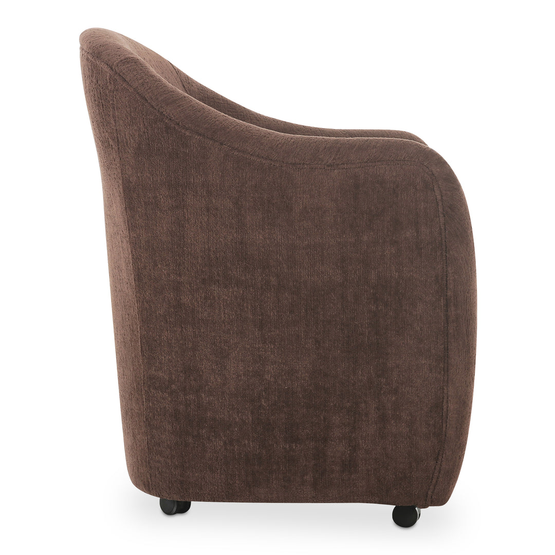 ComfyCurve Rolling-Stationary Dining Chair