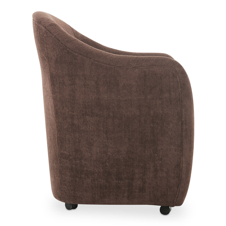 ComfyCurve Rolling-Stationary Dining Chair