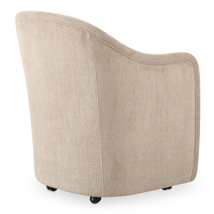 ComfyCurve Rolling-Stationary Dining Chair