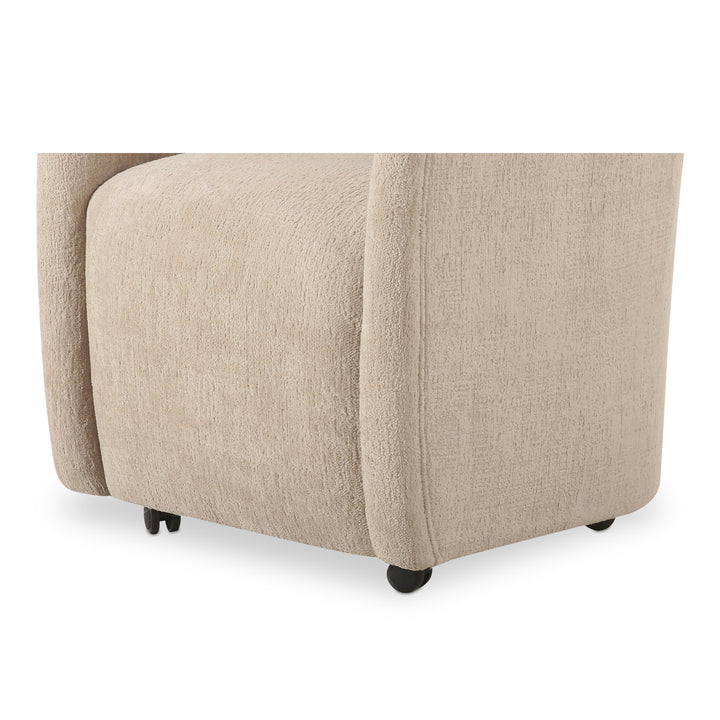ComfyCurve Rolling-Stationary Dining Chair