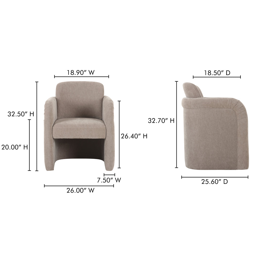 Elegant Swivel Dining Stool with Floating Seat Design